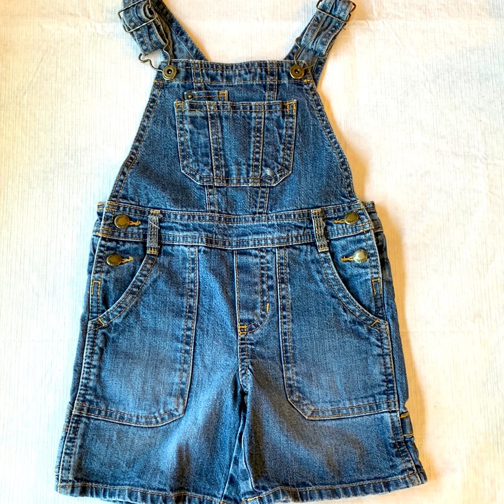 Genuine Oshkosh denim overall shorts 2T